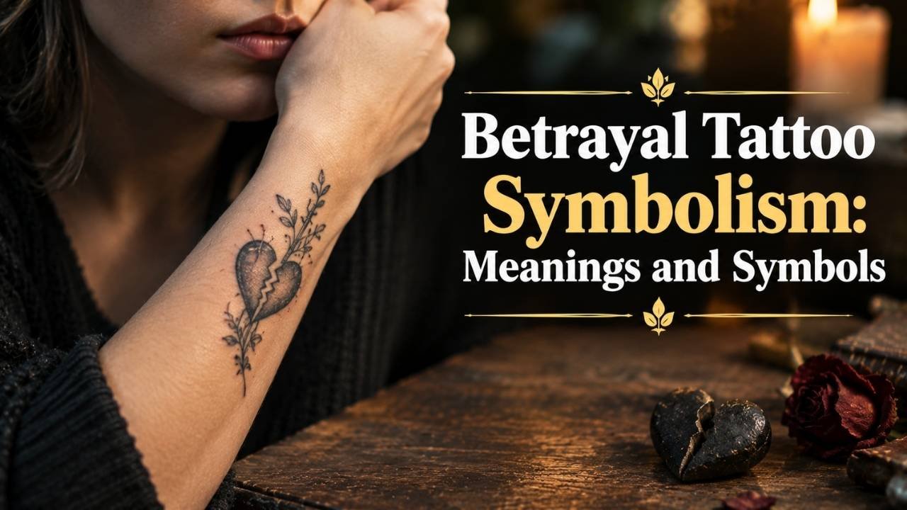 A betrayal tattoo can represent what you felt, learned, and overcame after someone hurt or disappointed you.