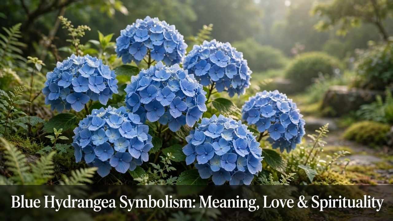 Blue hydrangea symbolism carries a beautiful mix of apology, gratitude, understanding, forgiveness, and sincere emotion.