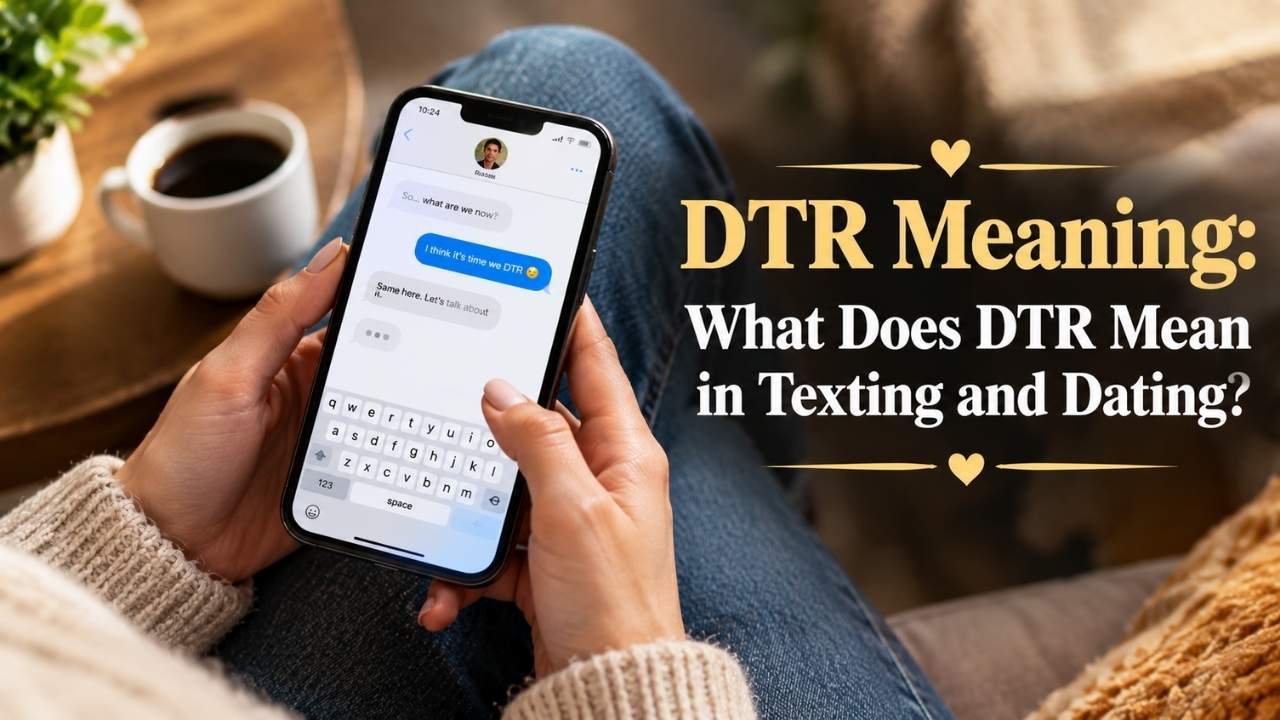 You may see DTR in a text, dating app, or social media post and wonder what it means. DTR Meaning usually refers to “Define the Relationship.”
