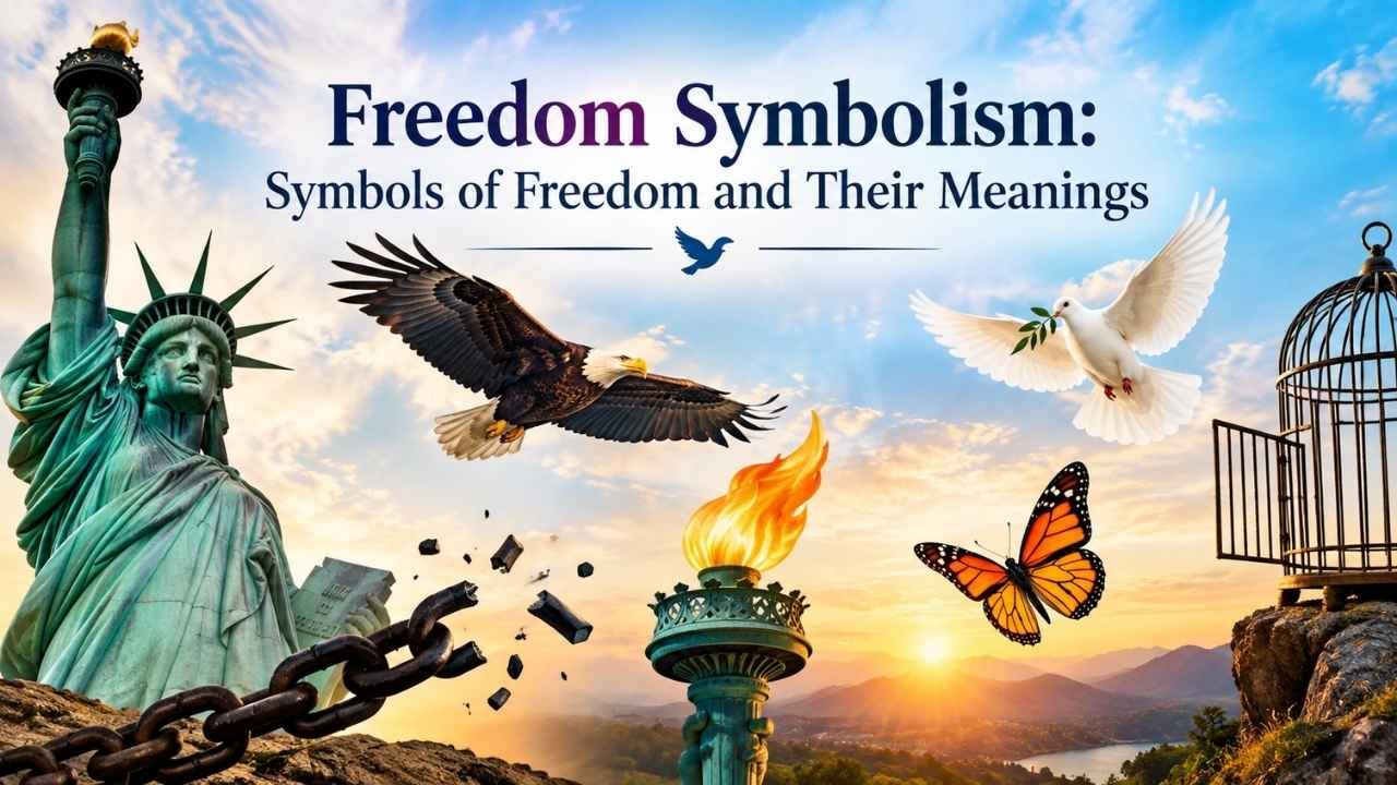 Freedom symbolism represents liberty, independence, choice, courage, and liberation through powerful images and ideas.