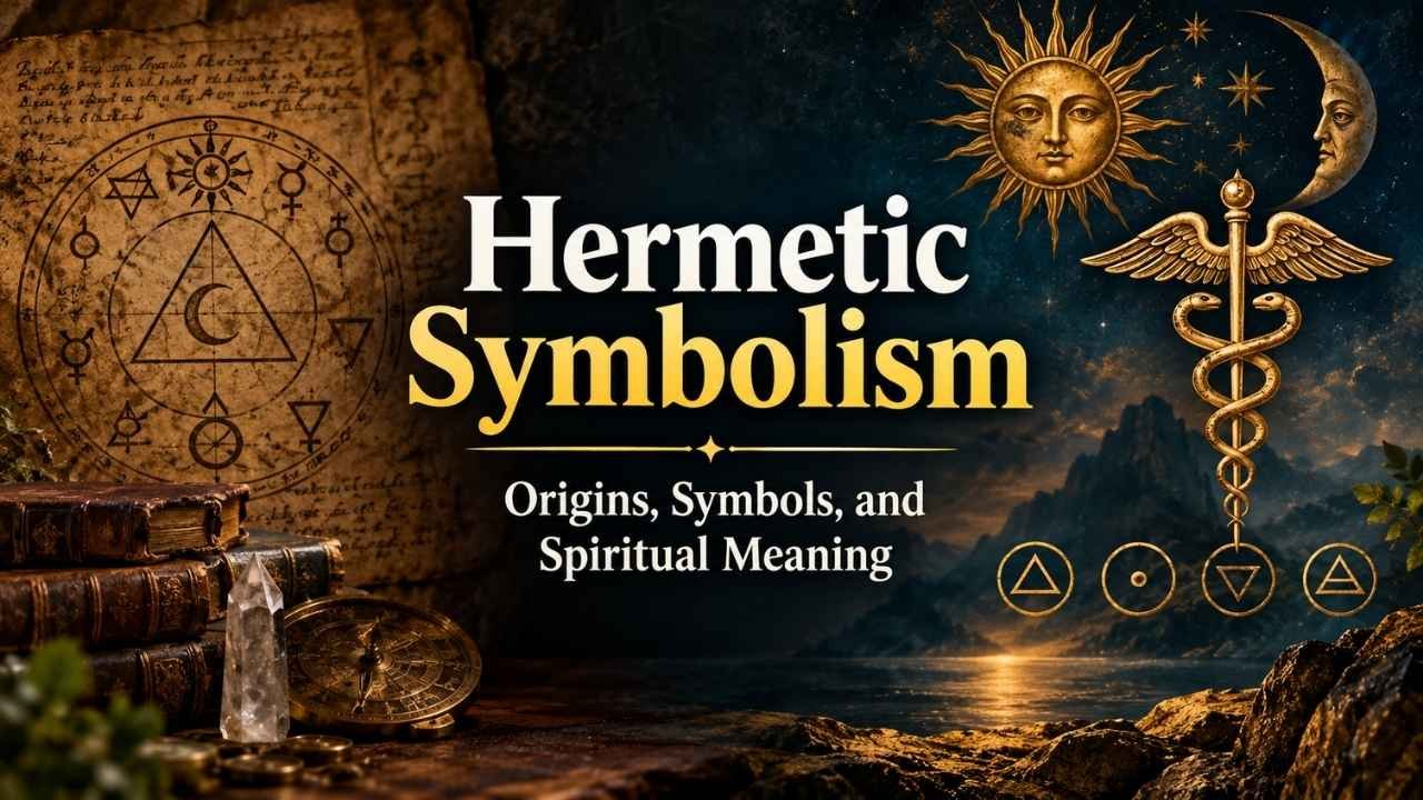 Hermetic Symbolism refers to the use of symbols, images, and ideas to express deeper truths about the universe, human nature, spiritual knowledge, and transformation.