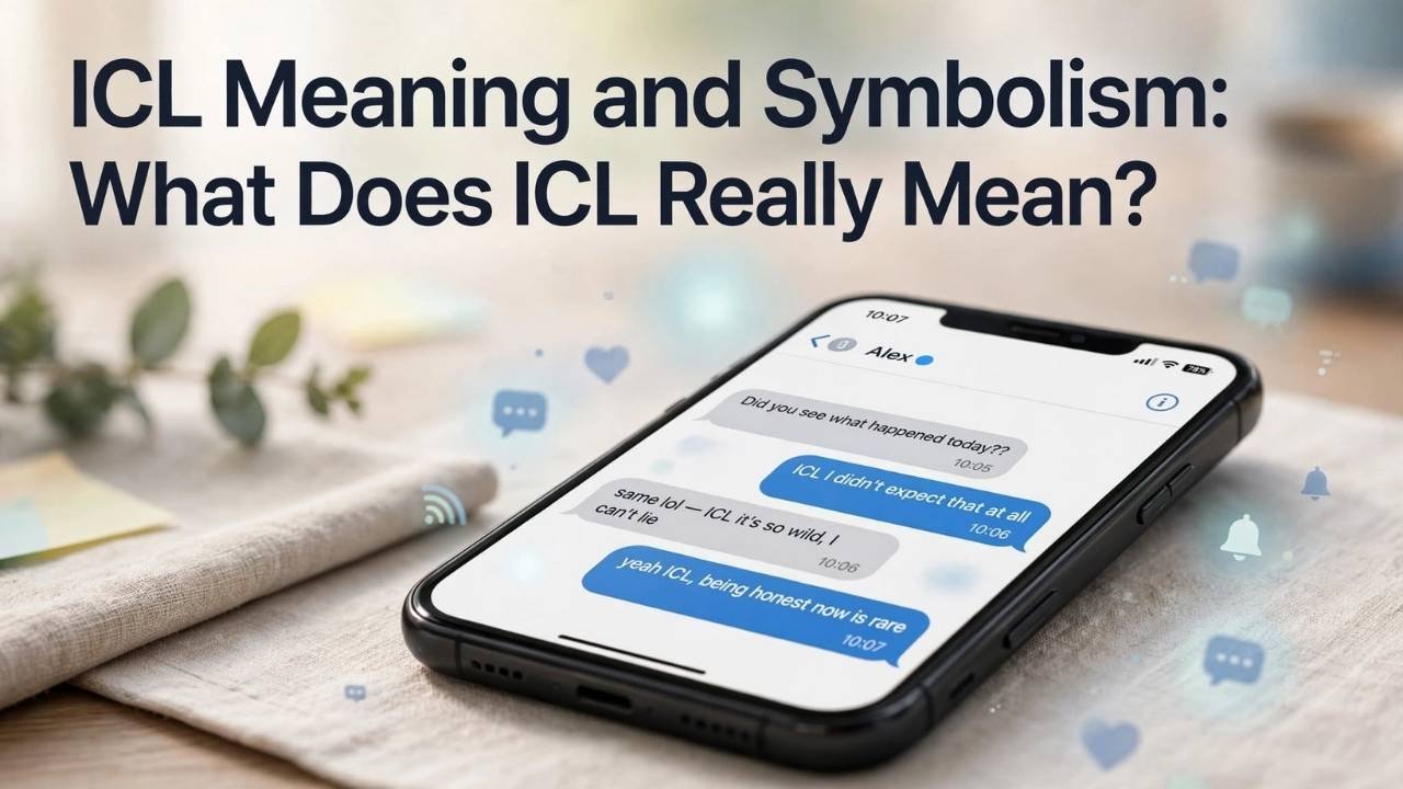 ICL most commonly means “I Can’t Lie.” People use this internet slang expression when they want to show that they are being honest, direct, or sincere about what they are about to say.