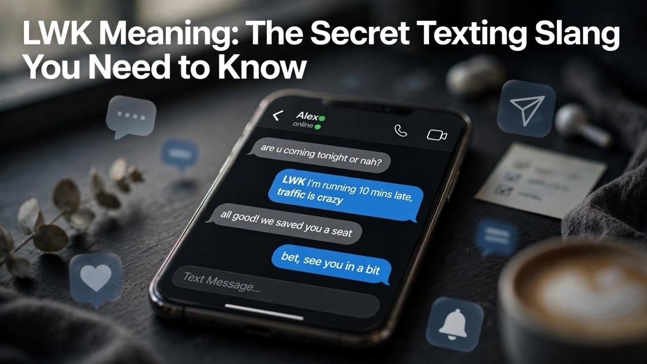 Depending on the context, LWK meaning in text can suggest kind of, slightly, secretly, or without making a big deal about something.