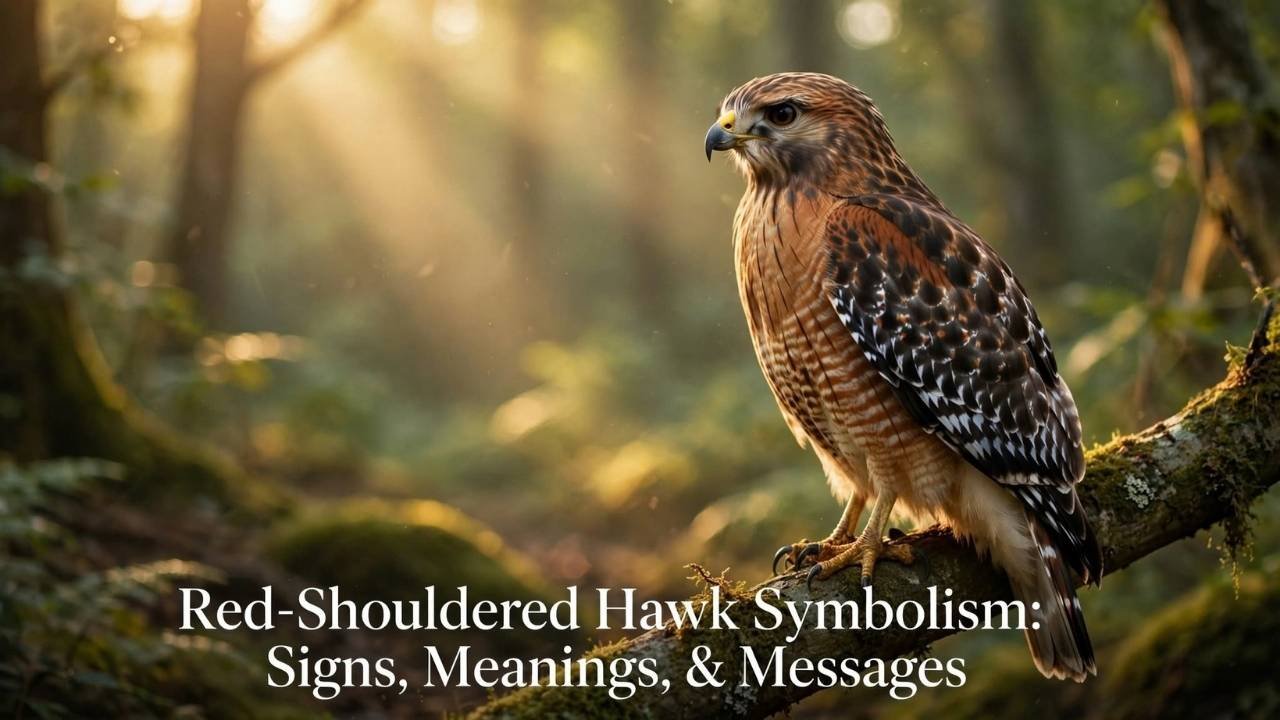 Red-Shouldered Hawk symbolism often centers on vision, awareness, protection, courage, and spiritual guidance.