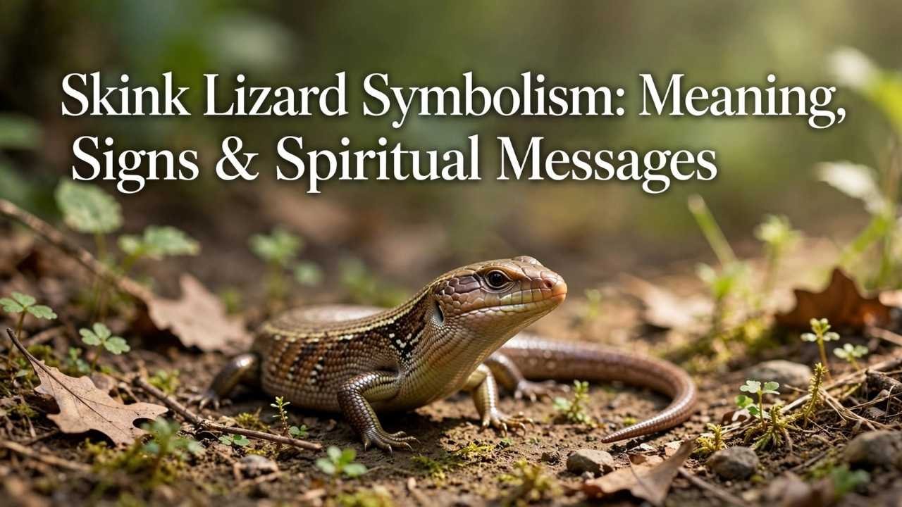 Have you ever seen a skink lizard suddenly appear and wondered if it carried a deeper message