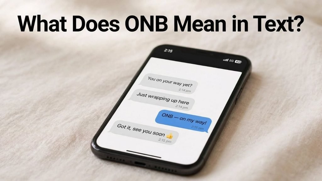 What Does ONB Mean in Text?