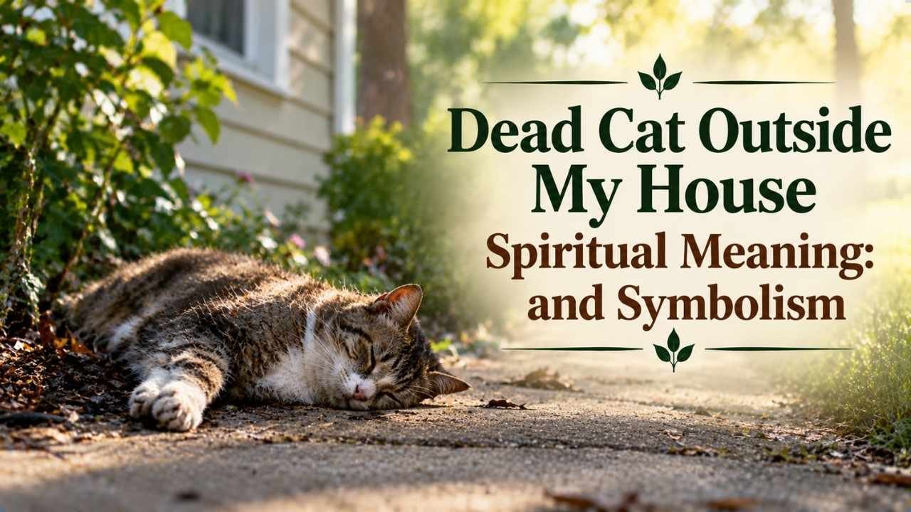 The dead cat outside my house spiritual meaning can leave you feeling confused, worried, or curious about why it happened near your home.