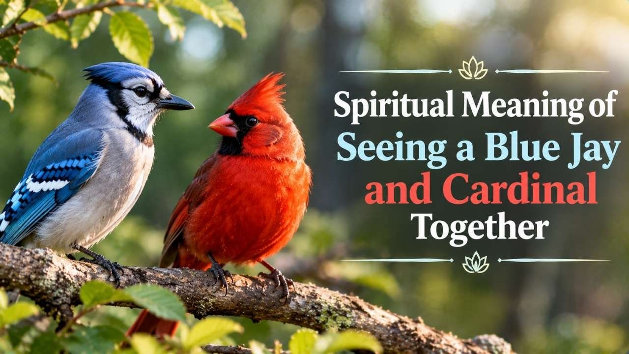 The Spiritual Meaning of Seeing a Blue Jay and Cardinal Together often relates to balance, communication, love, and emotional strength.