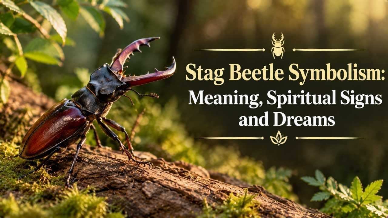 Stag Beetle Symbolism connects this unusual insect with strength, protection, resilience, transformation, patience, and personal growth